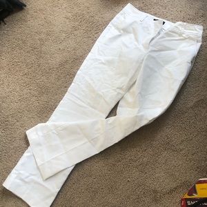 White Stretch Slacks
